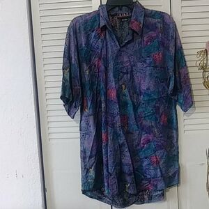 Tribes Men's Shirt button down size L